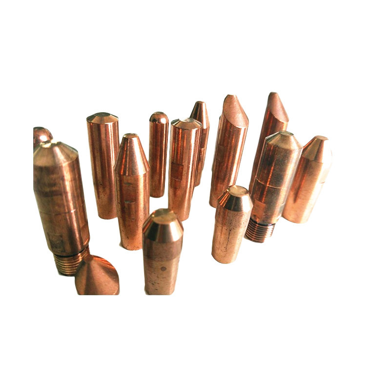 Auto Body Sheet Metal Kinds Spot Welder Tip , Resistance Spot Welding Electrodes