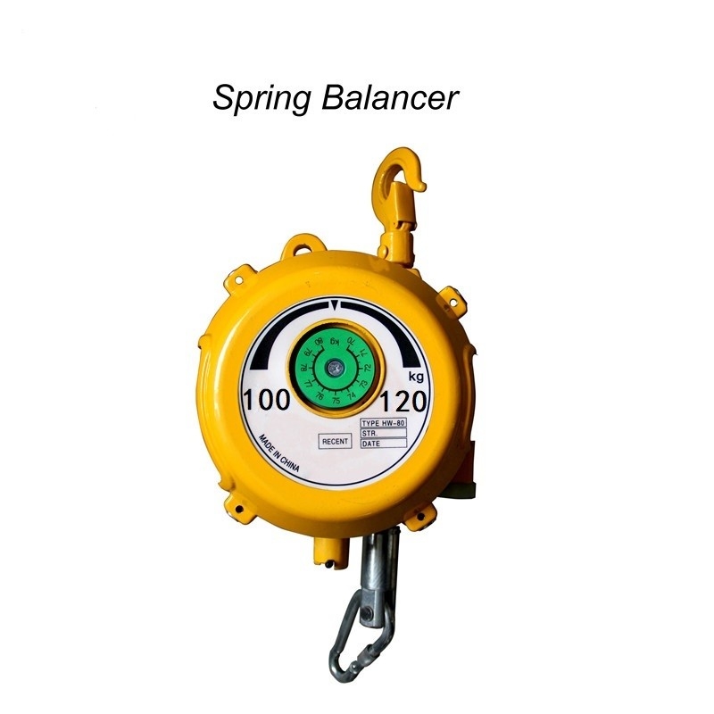 Suspended 5kg Industrial Spring Balancer With Flat Type 1.5 Meters Wire Rope