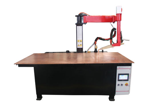 Good price Crank Arm 130KVA 0.5Mpa AC Spot Welding Machine With Galvanized Sheet Table online