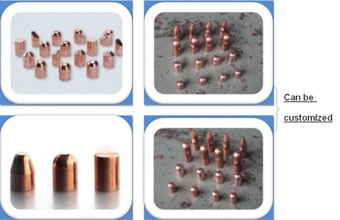 Thermo Stability Spot Welding Copper Electrodes , CE Cap Tip Spot Welding 0