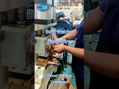 Saldatura di filo di acciaio da 3,5 mm + 3,5 mm con saldatore a poppa