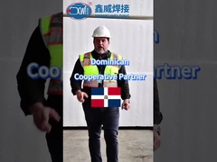 Sospendente per saldatura a punto utilizzato in zona di costruzione