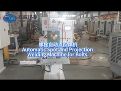Welding Bolts with automatic spot and projection welding machine
