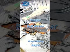 Welding hanger with butt welding machine