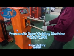Welding 1.5+1.5mm stainless steel sheet with pneumatic spot welder