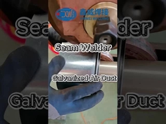 Saldatura di condotti d'aria galvanizzati con macchina di saldatura a cucitura