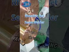 Saldatura di reti rombiche con macchina di saldatura a cucitura