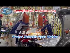 The suspention spot welding machine used in automobile industry