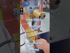 Welding stainless steel shell with fixed spot welding machine