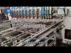 Welding 5mm steel bar with the wire mesh spot welding machine