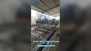 Welding the 6mm steel rebar of multi point spot welder