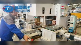 Saldatura rete filtrante con saldatrice continua automatica