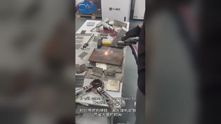 The rust removal with the laser welder